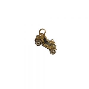 9ct Gold 10x20mm Vintage Car Pendant