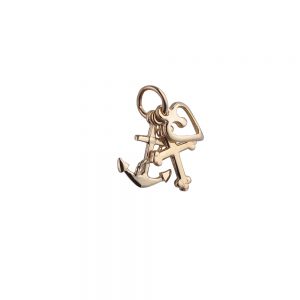 9ct Gold 10x8mm Faith, Hope and Charity Pendants or Charms