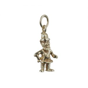9ct Gold 17x9mm Leprechaun Pendant or Charm