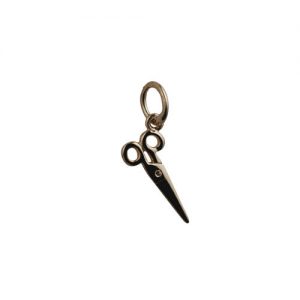 9ct Gold 15x6mm seamstress's Scissors Pendant or Charm