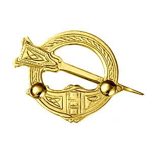 9ct Gold 29x42mm Tara Brooch