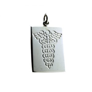 Cheap Silver British Made Medical Alert Disc Pendants