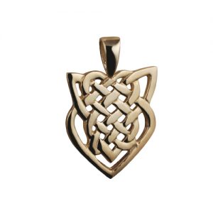 9ct Gold 20x19mm celtic knot Pendant