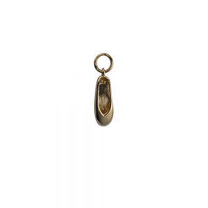 9ct Gold 16x6mm Ballet Shoe Pendant or Charm