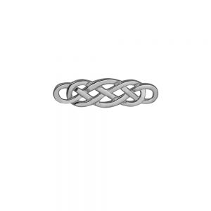 Silver 49x15mm Celtic Brooch