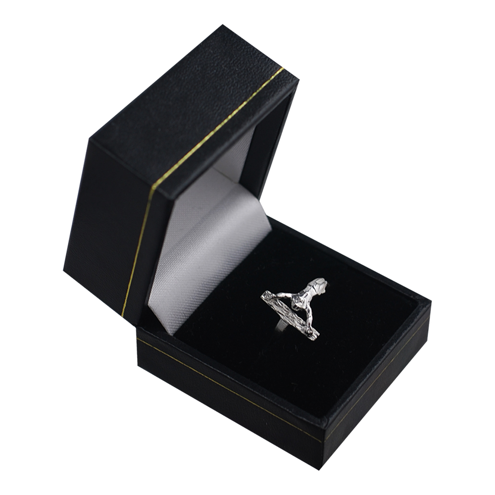 Silver Crucifix Cross Ring Sizes J-P - Image 2