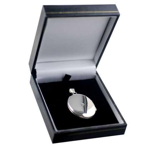 Silver 35x26mm oval plain 4 photo Family Locket - Image 6