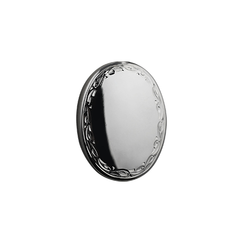 Silver 35x26mm handmade hand engraved scroll edge plain centre oval Memorial Locket - Image 5