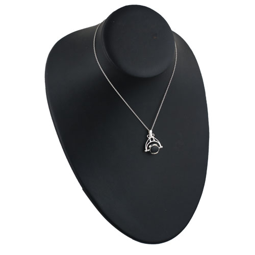 Silver 27x20mm Triple spinning fob Pendant with a 1mm wide rolo Chain 14 inches Only Suitable for Children - Image 5