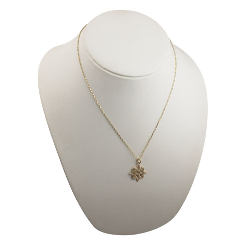 9ct Gold 23x23mm Islamic Motif Pendant with a 1.4mm wide belcher Chain 20 inches - Image 4