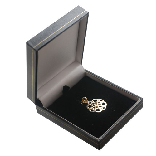 9ct Gold 20x21mm celtic knot design Pendant - Image 2