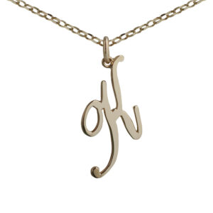 Gold Initial K Pendant