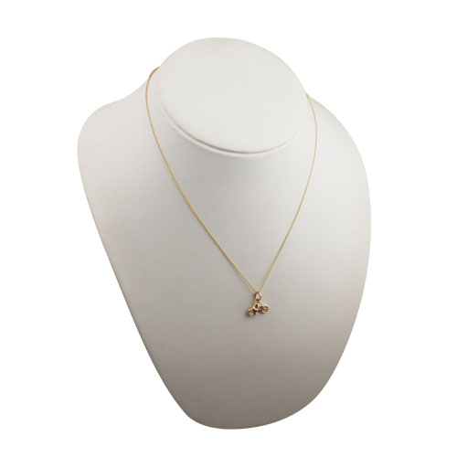 9ct Gold 12x16mm Motorbike and Rider Pendant with a 1.1mm wide cable Chain 20 inches - Image 4