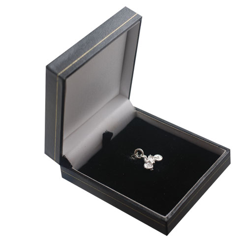 Silver 12x16mm Motorbike and Rider Pendant or Charm - Image 2