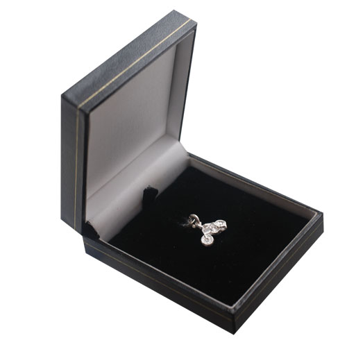 Silver 12x16mm Motorbike and Rider Pendant or Charm - Image 3
