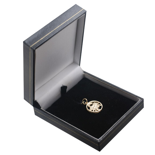 9ct Gold 15mm pierced Scorpio Zodiac Pendant - Image 3