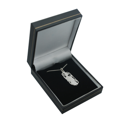 Silver 33x17mm Virgo Zodiac Pendant with a 1.3mm wide curb Chain 24 inches - Image 4
