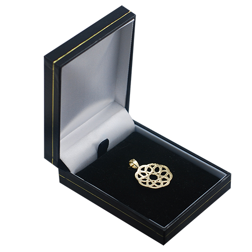 9ct Gold 17mm celtic knot Pendant - Image 3