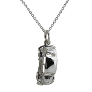 Silver 20x8mm Vintage Car Pendant with a 1mm wide rolo Chain 18 inches