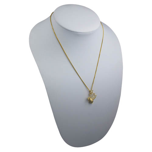 9ct Gold 26x19mm moveable Bagpipes Pendant with a 1.1mm wide spiga Chain 18 inches - Image 4