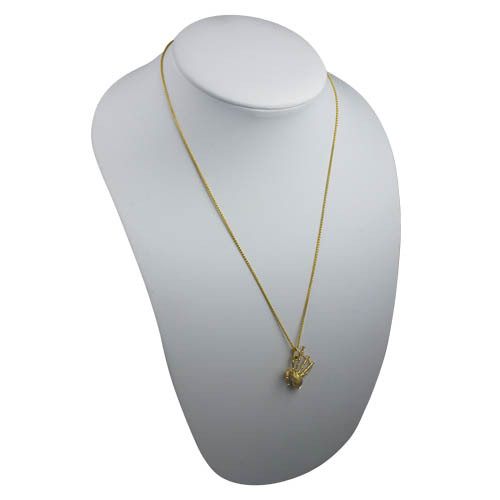 9ct Gold 26x19mm moveable Bagpipes Pendant with a 1.1mm wide spiga Chain 20 inches - Image 4