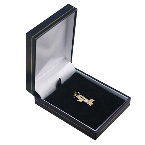 9ct Gold 19x10mm Ski set Pendant or Charm - Image 3