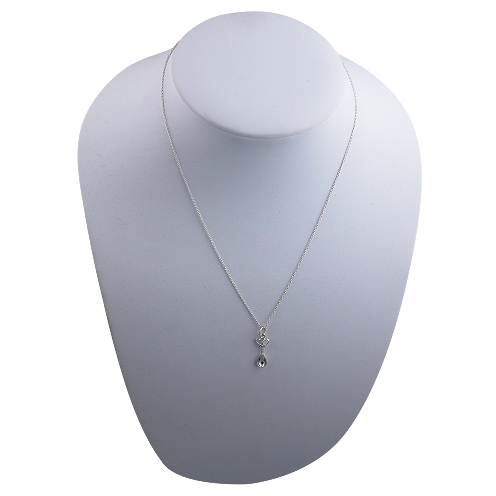 Silver 18x8mm Lovespoon Pendant with a 1mm wide rolo Chain - Image 4