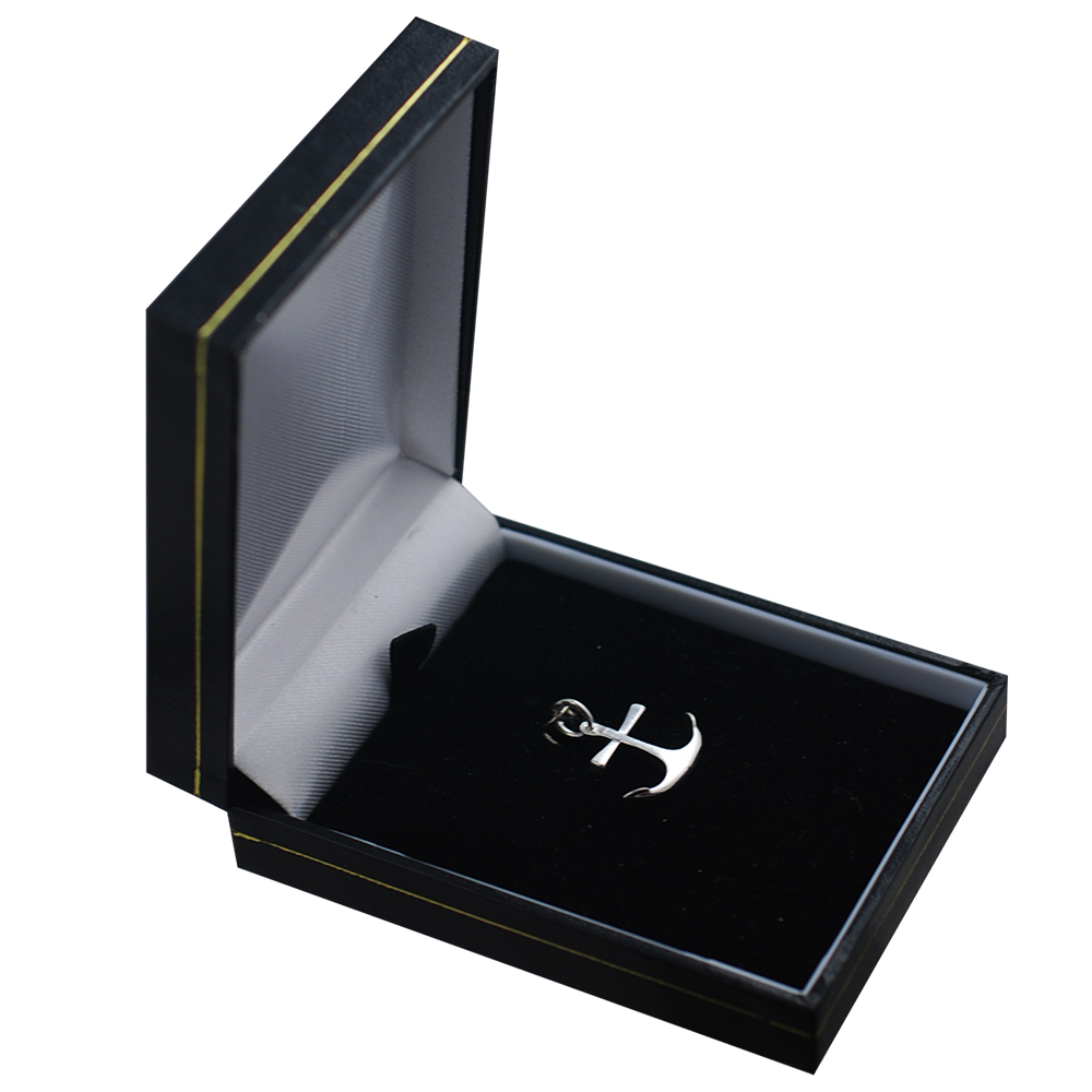 Silver 16x18mm Anchor Pendant or Charm - Image 4