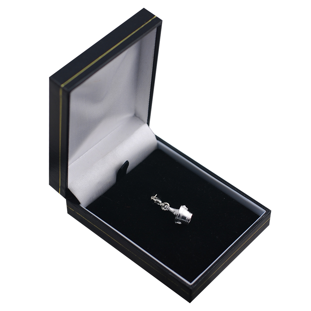 Silver 15x9mm Champagne in a Ice Bucket Charm with a lobster catch - Image 4
