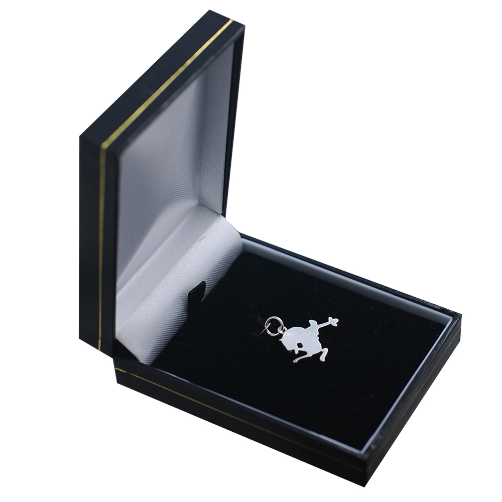 Silver 19x16mm Rodeo Pendant or Charm - Image 3
