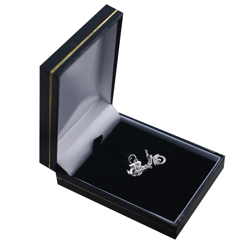 Silver 25x14mm Honda Motorbike Pendant or Charm - Image 3