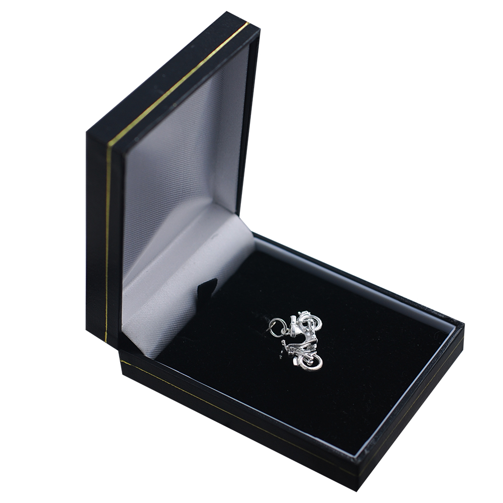 Silver 25x14mm Honda Motorbike Pendant or Charm - Image 4
