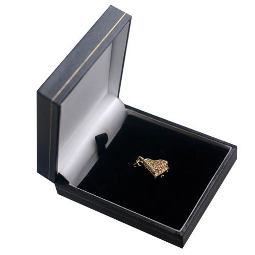 9ct Gold 15x9mm moveable Piano Pendant or Charm - Image 5