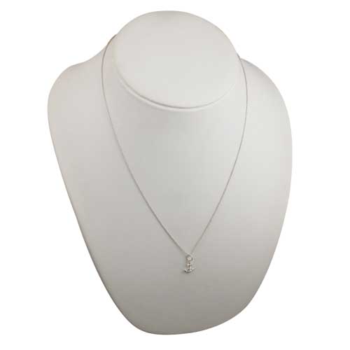 Silver 13x10mm Anchor symbol of hope Pendant with a 1mm wide rolo Chain 22 inches - Image 4