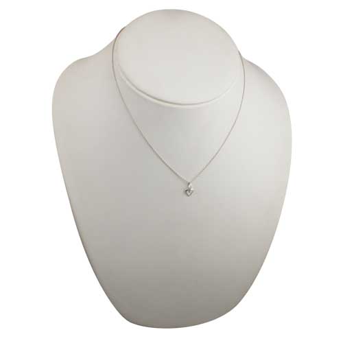 Silver 8x8mm heart symbol of charity Pendant with a 1mm wide rolo Chain - Image 4
