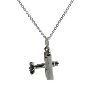 Silver Airplane Pendants & Charms