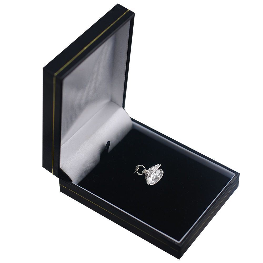 Silver 7x14mm Oyster Shell Pendant or Charm - Image 4