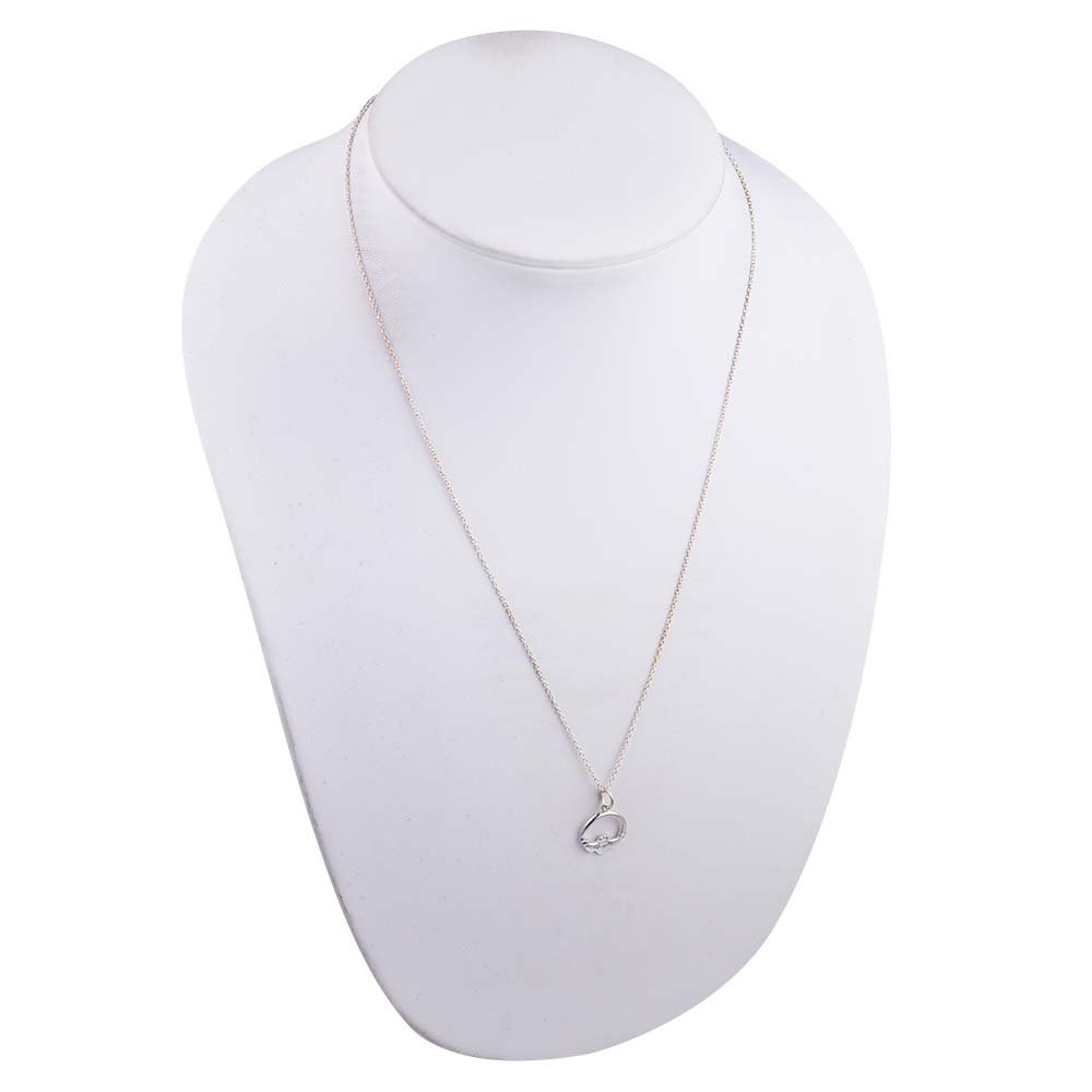 Silver 14x14mm Claddagh Pendant with a rolo Chain with a 1mm wide rolo Chain 20 inches - Image 3