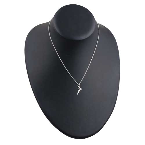 Silver 15x6mm seamstress's Scissors Pendant with a 1mm wide rolo Chain 16 inches Only Suitable for Children - Image 4
