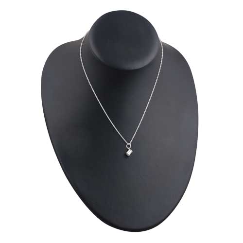 Silver 6x7mm seamstress's Cotton Reel Pendant with a 1mm wide rolo Chain 16 inches Only Suitable for Children - Image 4