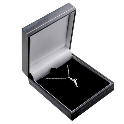 Silver 15x6mm Hairdressers Scissors Pendant with a 1mm wide rolo Chain 24 inches - Image 2
