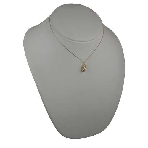 9ct Gold 10x16mm Baby in a Basket Pendant with a 0.6mm wide curb Chain 16 inches Only Suitable for Children - Image 4