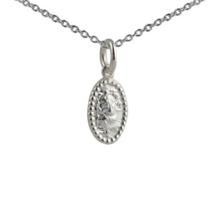 Cheap British Made Silver St Christopher Pendant Necklace