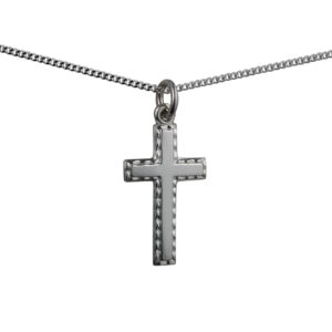 Cheap British Made Silver Cross Pendant Necklaces