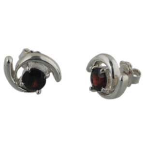 Silver Precious Stone & Gemstone Earrings