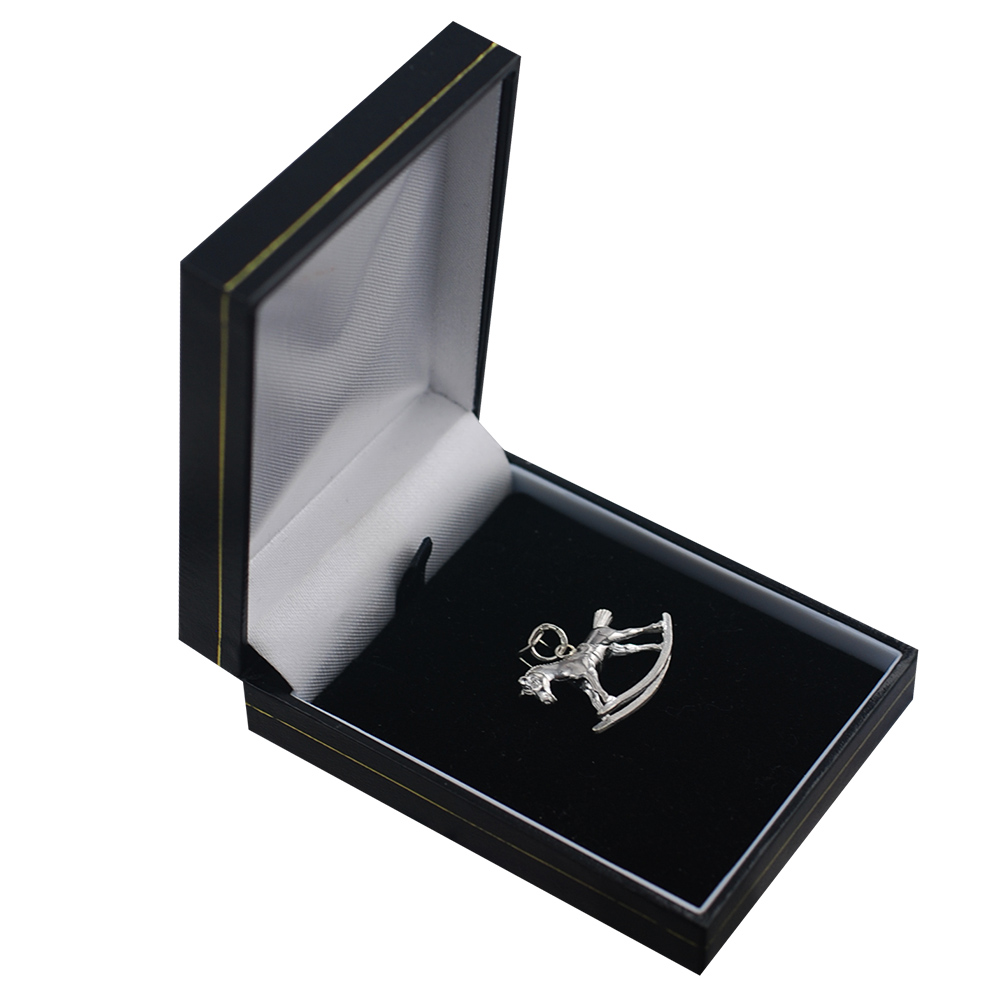 Silver 18x23mm Rocking Horse Pendant or Charm - Image 4
