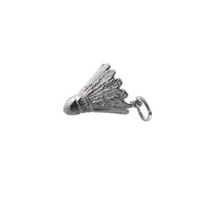 Silver Badminton Pendants & Charms
