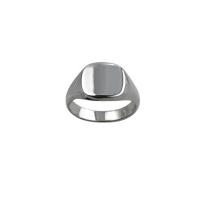 Silver Plain Signet Rings