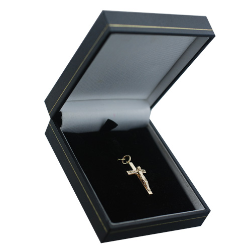 9ct Gold 25x15mm solid block Crucifix Cross - Image 2