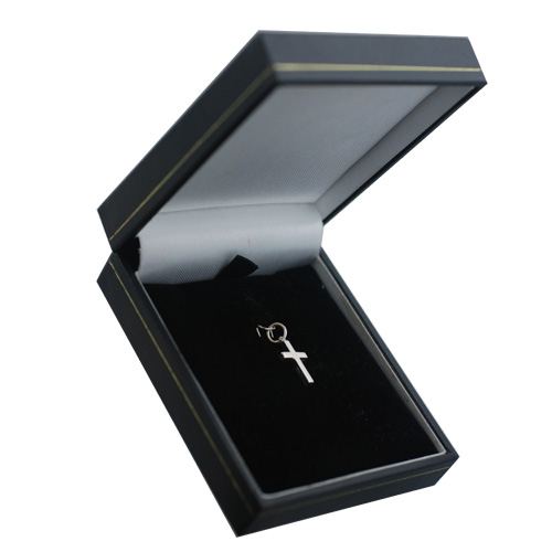 Silver 15x9mm hand engraved solid block Cross - Image 3